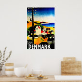 Reisposter Denemarken Deense Kunst Stadsposters Poster (Keuken)