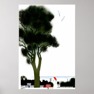 Reisposter Denemarken Deense Kunstprint Poster