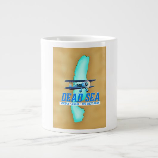 Reisposter Dode Zee Grote Koffiekop (Voorkant)