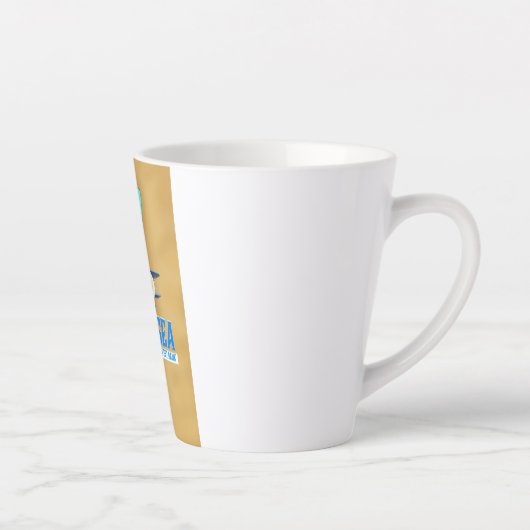 Reisposter Dode Zee Latte Mok (Rechts)