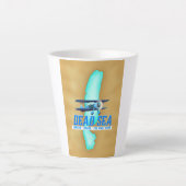 Reisposter Dode Zee Latte Mok (Voorkant)