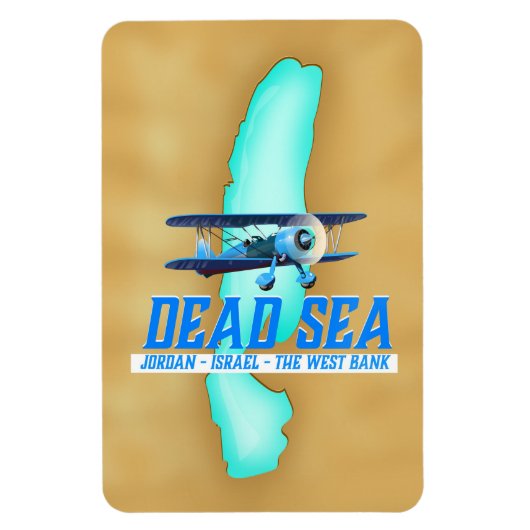 Reisposter Dode Zee Magneet (Verticaal)