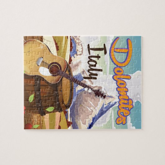 Reisposter Dolomites Italië Legpuzzel (Horizontaal)