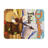 Reisposter Dolomites Italië Magneet (Horizontaal)