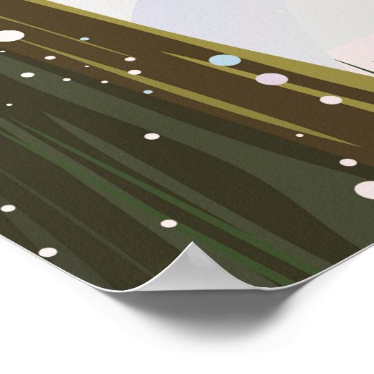 Reisposter Dolomites Sassongher Mountain Italië Poster (Hoek)