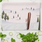 Reisposter Dolomites Sassongher Mountain Italië Theedoek (Gevouwen)