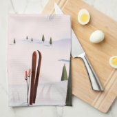 Reisposter Dolomites Sassongher Mountain Italië Theedoek (Quarter Fold)