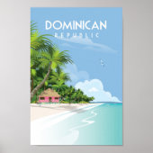 Reisposter Dominicaanse Republiek Poster (Voorkant)