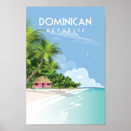Reisposter Dominicaanse Republiek Poster (Voorkant)