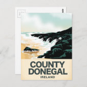 Reisposter Donegal Seaside Briefkaart (Voorkant / Achterkant)