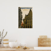 Reisposter Duitsland Duitse Kunstprint Poster (Keuken)