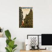 Reisposter Duitsland Duitse Kunstprint Poster (Thuiskantoor)