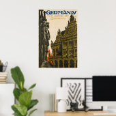 Reisposter Duitsland Duitse Kunstprint Poster (Thuiskantoor)