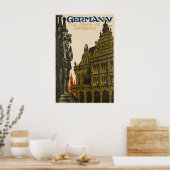 Reisposter Duitsland Duitse Kunstprint Poster (Keuken)