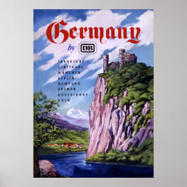 Reisposter Duitsland per spoor Poster