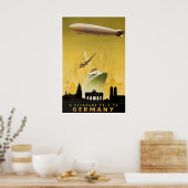 Reisposter Duitsland Zeppelin Print Duitse Kunst (Keuken)