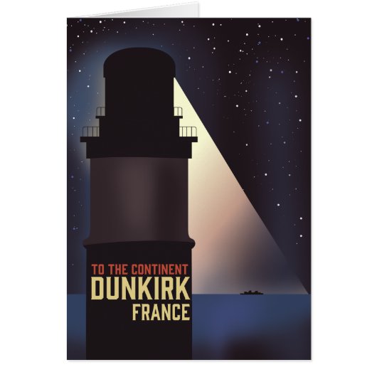 Reisposter Dunkirk Lighthouse. (Voorkant)