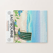 Reisposter Eastbourne Beach East Sussex Legpuzzel (Horizontaal)