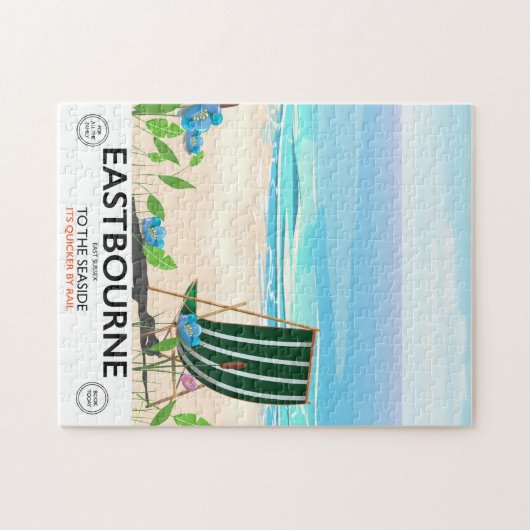 Reisposter Eastbourne Beach East Sussex Legpuzzel (Horizontaal)