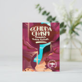 Reisposter Echidna Chasm cartoon Briefkaart (Staand voorkant)