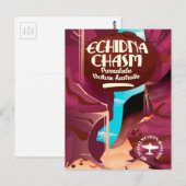 Reisposter Echidna Chasm cartoon Briefkaart (Voorkant / Achterkant)