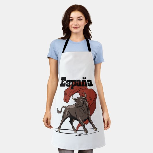 Reisposter España Schort (Gedragen)