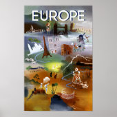 Reisposter Europa Poster (Voorkant)