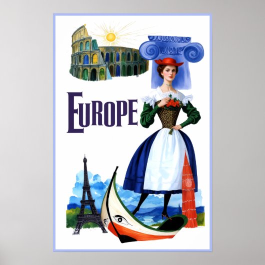 Reisposter Europa Poster (Voorkant)