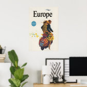 Reisposter Europa Poster (Thuiskantoor)