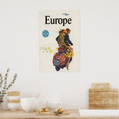 Reisposter Europa Poster (Keuken)