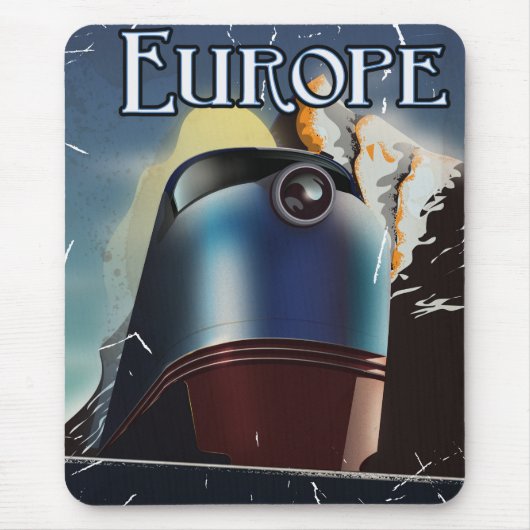 Reisposter Europa Vacation Muismat (Voorkant)