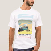 Reisposter Falmouth Cornwall T-shirt (Voorkant)