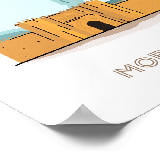 Reisposter Fez - marokko Poster (Hoek)