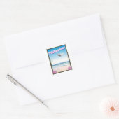 Reisposter Filipijnen Vierkante Sticker (Envelop)