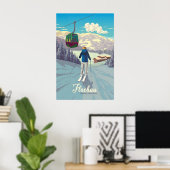 Reisposter Flachau Ski Resort Poster (Thuiskantoor)