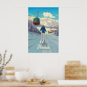 Reisposter Flachau Ski Resort Poster (Keuken)