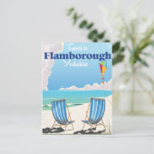 Reisposter Flamborough Yorkshire Briefkaart (Staand voorkant)