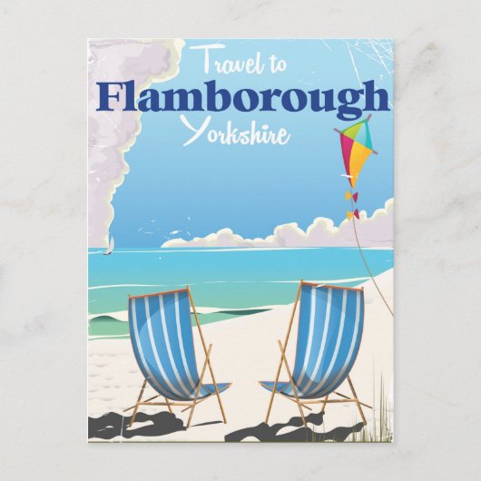 Reisposter Flamborough Yorkshire Briefkaart (Voorkant)