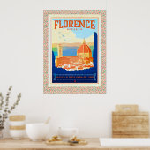 Reisposter Florence-Italië Poster (Keuken)