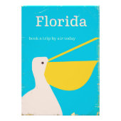  reisposter Florida Pelican Foto Afdruk (Voorkant)