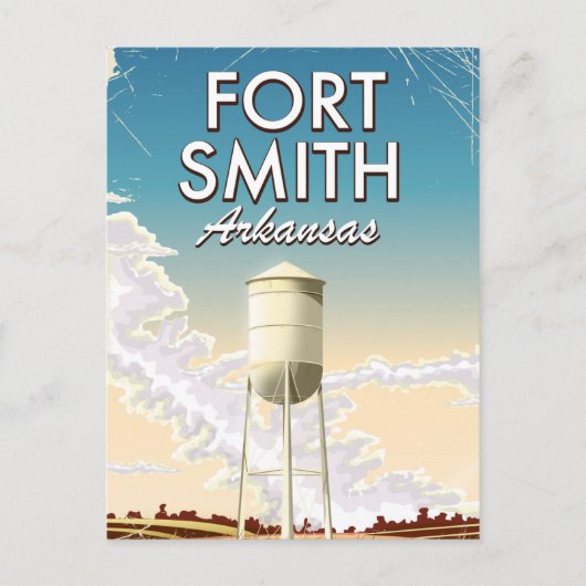 Reisposter Fort Smith Arkansas Briefkaart (Voorkant)