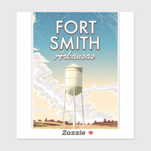 Reisposter Fort Smith Arkansas Sticker