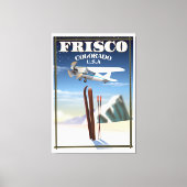 Reisposter Frisco Colorado USA Canvas Afdruk (Voorkant)