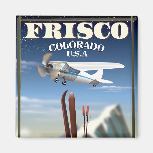 Reisposter Frisco Colorado USA Magneet (Voorkant)