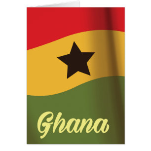Reisposter Ghana National Flag  stijl