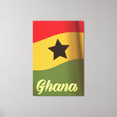 Reisposter Ghana National Flag  stijl Canvas Afdruk (Voorkant)