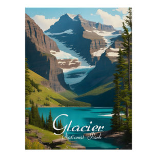 Reisposter Glacier National Park VS Perfect Poster