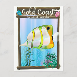 Reisposter Gold Coast Australië. Briefkaart