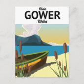 Reisposter Gower Wales Briefkaart (Voorkant)