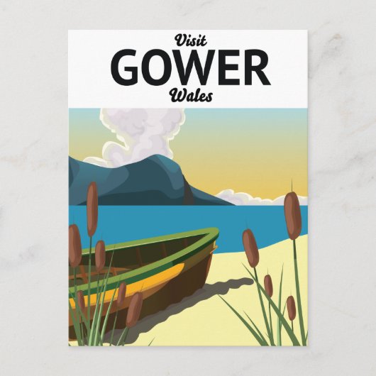 Reisposter Gower Wales Briefkaart (Voorkant)